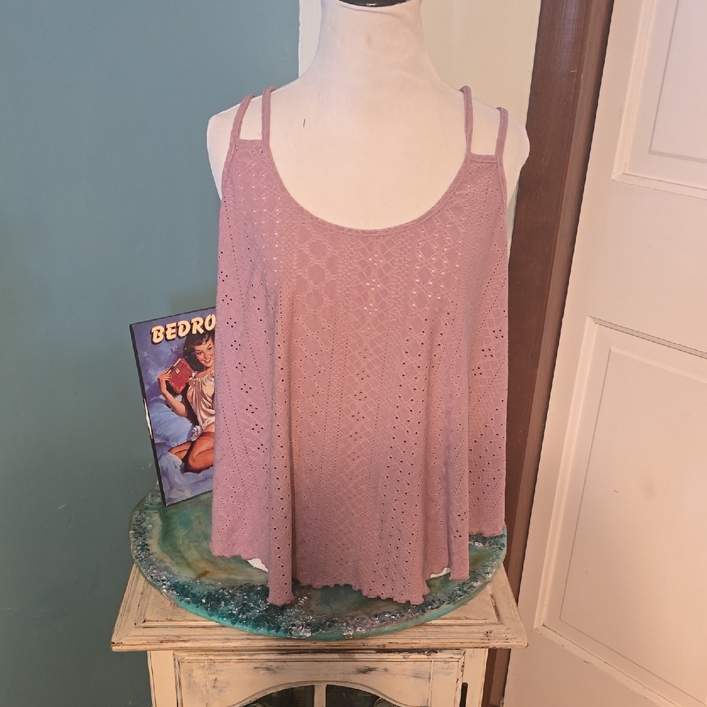 Adidas Pink Relaxed Pleated Camisole